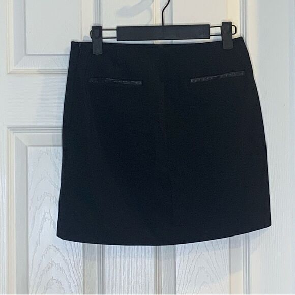 Theory Stila Leather Wrap Mini Skirt Size 2 - Picture 13 of 13